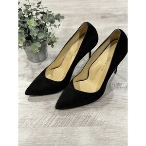 Sarah Flint Black Suede Pointed Toe Stiletto Perfect  Pump 100 US 10  EU 41